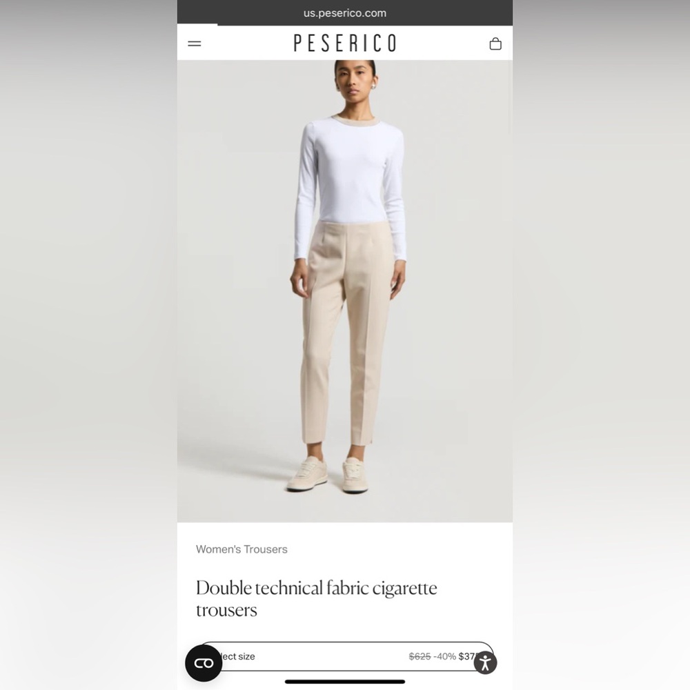 Peserico Cigarette Trousers - image 8